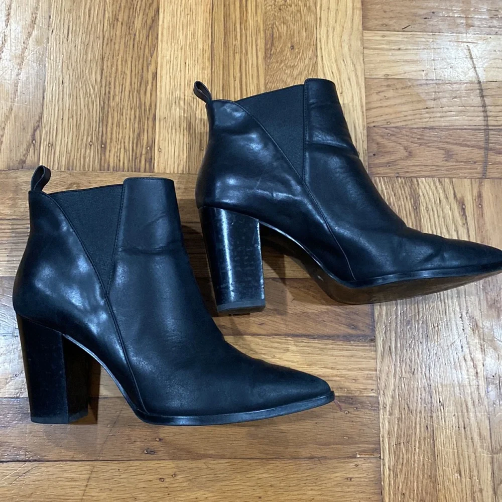 & Other Stories Stacked Heel Ankle Boots - Picture 7 of 10